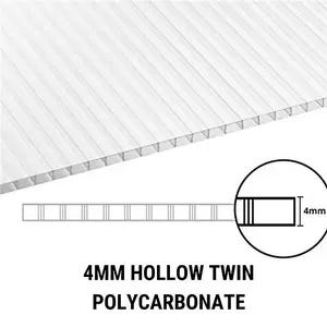 Polycarbonate Lean-To Greenhouse - 4x6