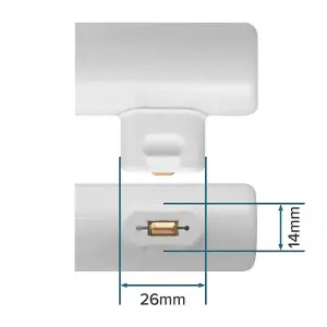 Osram LED 500mm Architectural 4.9W S14s Dimmable LEDinestra Warm White Opal