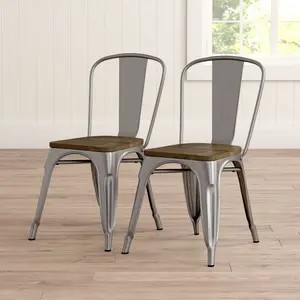 Dining Chair (Set of 2) Antique Gun Metal