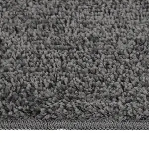 Shaggy Rug Dark Grey 140x200 cm Anti Slip