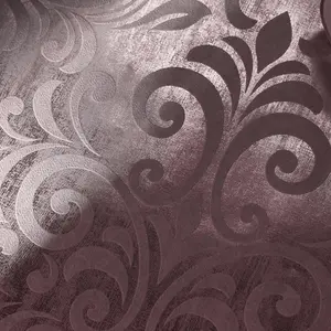 Muriva Bronze Damask Metallic effect Embossed Wallpaper