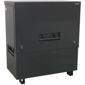 Heavy Duty Welded Steel Tool Vault with Gas Struts and Secure Locking System