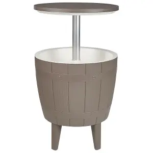 Garden Table Synthetic Material Taupe SILG