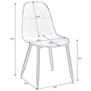 Dilworth dining chair (Set of 2) Light Grey