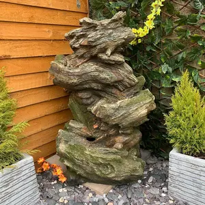 Driftwood Falls Woodland Mains Plugin Powered Water Feature