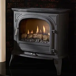 Focal Point Dalvik Flueless Black Gas Stove FPFBQ591