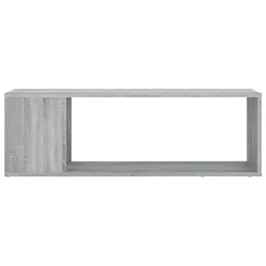 Berkfield TV Cabinet Grey Sonoma 100x24x32 cm Engineered Wood