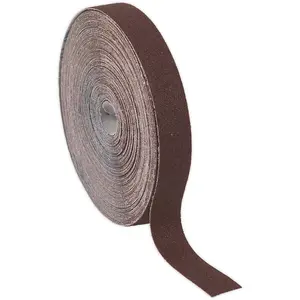 Engineer's Brown Emery Roll for Rust Removal and Polishing - 25mm x 50m - 120 Grit