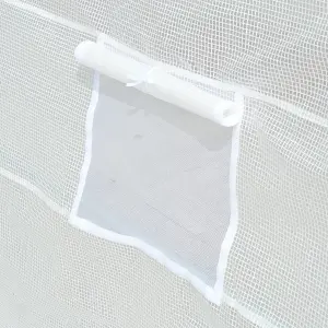 Outsunny 6x3x2m Greenhouse Replacement Cover ONLY for Tunnel Greenhouse White