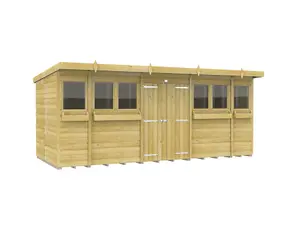 DIY Sheds 16x7 Pent Summer Shed Loglap