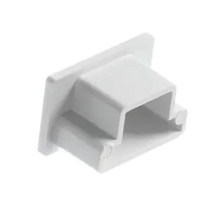 MK White 25mm x 16mm Trunking end cap