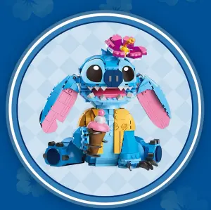 Stitch Inspired Building Block Kit For Kids