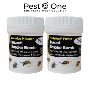 Professional Strength Fogger Fumigator for Fleas Bed bugs Moths Cluster fly Spider Poultry Red Mite all insects Killer 11g x2pack