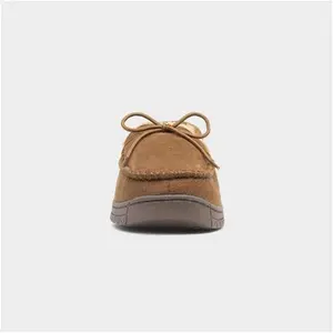 The Slipper Company Oscar Mens Tan Moccasin - Size 7 - Mens Slippers Moccasin