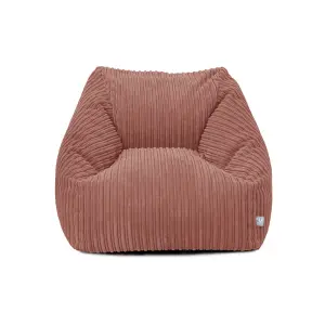 rucomfy Jumbo Cord Big Kids Snuggle Chair Beanbag - Blush Pink