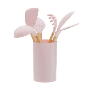 Maison by Premier Zing 7Pc Pastel Pink Utensil Set