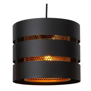 Lucide ROSAS - Pendant light - 26 cm - 1xE27 - Black