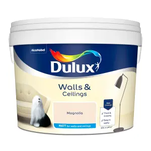 Dulux Magnolia Matt Emulsion paint, 10L