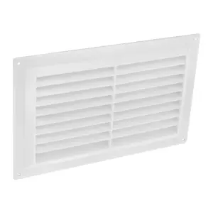 Securit Plastic Louvre Vent White (9in x 6in)