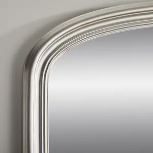 Overmantle Mirror Osborne Arched Shape with Champagne Frame H 94cm x W 119cm x D 4cm for Hanging Above the Fireplace