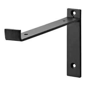 Shelf Depot Steel Lip Shelf Brackets (H) 130mm (D) 200mm, Pack of 2