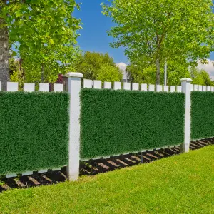 COSTWAY 12 Pcs 50 x 50cm Faux Green Moss Panels Artificial Grass Wall Pane