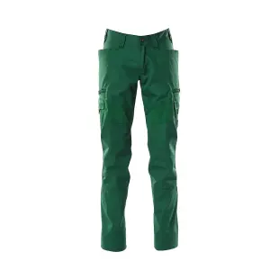 Mascot Accelerate Thigh Pocket Trousers with Stretch Zones - Green   (33.5) (Leg Length - Regular)