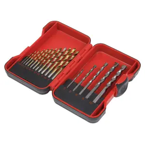 Sealey HSS/Masonry Drill Bit Set 17pc AK3717TCM