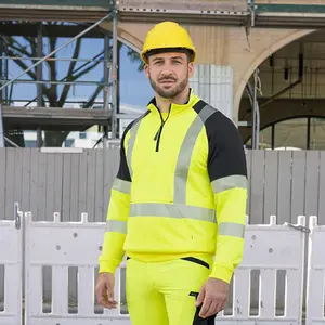 Reflective Jacket For Outdoor Construction Sites Cold-Proof Traffic Safety Clothing Yellow 3XL