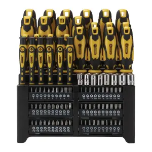 Draper Screwdriver and Bit Set, Yellow (103 Piece) 28012