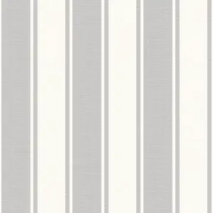 Galerie Italian Classics 4 Grey Classic Stripe Embossed Wallpaper