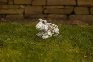 Frog Garden Ornament with Stone Effect