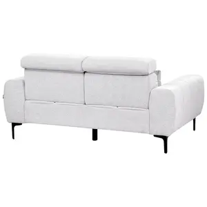 2 Seater Fabric Sofa Grey VEGAMO