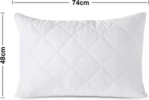 Quilted Filled Pillow Hotel Quality Luxury Filled Pillow Pack