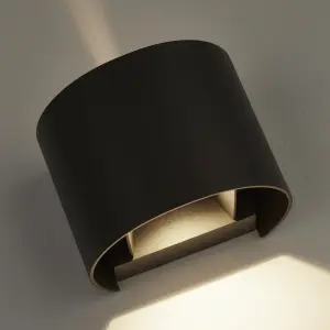 Lighting Collection Blyth Flexi - Up Down Led Outdoor Wall Light