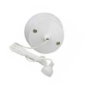 KAV 2 Way Ceiling Pull Switch for Bathroom, Toilet Light Switches - 6 Amp Electrical Fittings And Accessories with Rounded Profile