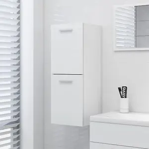 Berkfield Bathroom Cabinet White 30x30x80 cm Engineered Wood