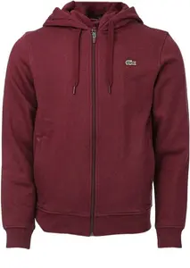 Lacoste Mens SPORT Lightweight Zip Hoody Size XS In Red