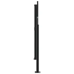 Retractable Side Awning Black / 100" H x 1000" W