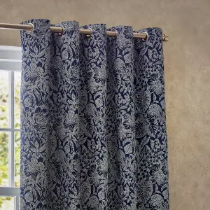 Wylder Nature Bali Botanical Jacquard Eyelet Curtains