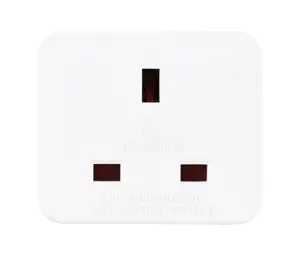 Masterplug 13A White UK to EU Travel adaptor