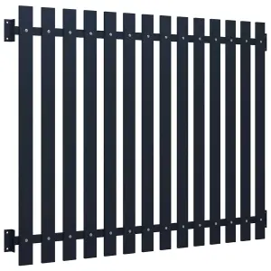 Berkfield Fence Panel Anthracite 170.5x170 cm Powder-coated Steel