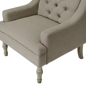 Lowenna Grey Linen effect Relaxer chair (H)835mm (W)740mm (D)760mm