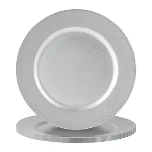 33cm Charger Plate Matt Silver