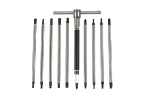 Laser Tools 7284 12pc T-Handle Double End Screwdriver Set