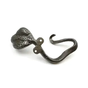 Oakcrafts - Antique Cast Iron Cobra Snake Design Coat Hook