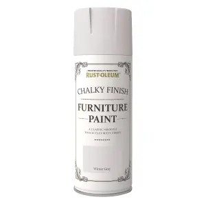 Rust-Oleum Winter grey Chalky effect Furniture paint, 400ml Spray can