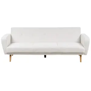 3 Seater Sofa FLORLI Off-White Boucle