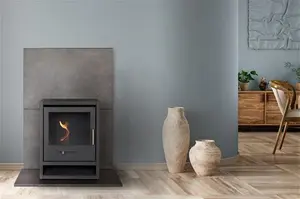 OKO S1 Bio Ethanol Stove In Charcoal Grey