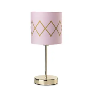 Luminosa Rosita Table Lamp With Round Shade, Pink